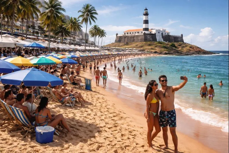 Verão movimenta as melhores praias de Salvador e da Região Metropolitana